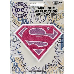 C&D Visionary DC Comics Patch-Pink Sparkle Supergirl Logo 2.75