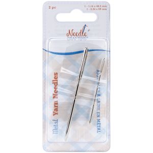 Needlecrafters Metal Yarn Finishing Needles 2 Per Pkg 1 pack of 2 Skein