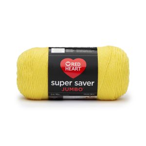 Red Heart Super Saver Jumbo Yarn Bright Yellow 1 Pack of 1 Skein