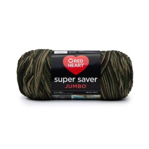 Red Heart Super Saver Jumbo Yarn Camouflage 1 Pack of 1 Skein