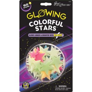 Glow In The Dark Star Packs Colorful Stars 50 Per Pkg