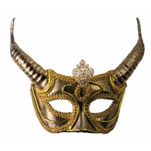 Gold Mask With Horns