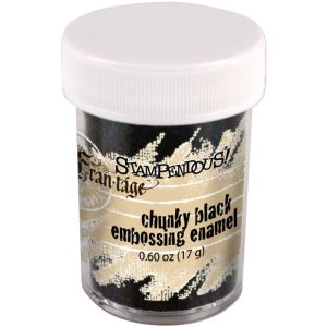 Stampendous Frantage Deep Impression Embossing Enamel .6oz-Chunky Black