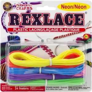 Rexlace Plastic Lacing 27yd Neon