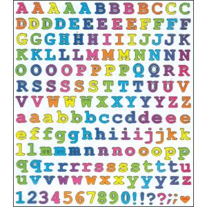 Sticker King Stickers Courier Type Alphabet