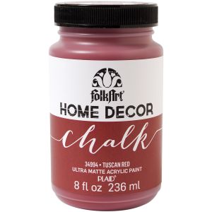 FolkArt Home Decor Chalk Paint 8ozTuscan Red