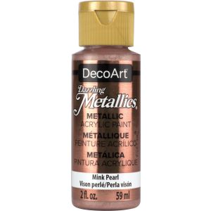 DecoArt Dazzling Metallics Acrylic Paint 2oz-Mink Pearl