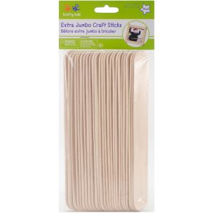 Extra Jumbo Craft Sticks Natural 7.9 inch 25 Per Pkg
