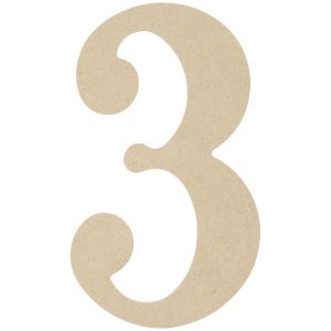 MDF Classic Font Wood Letters & Numbers 9.5