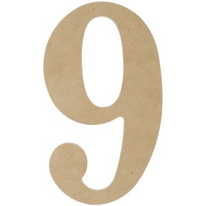 MDF Classic Font Wood Letters & Numbers 9.5