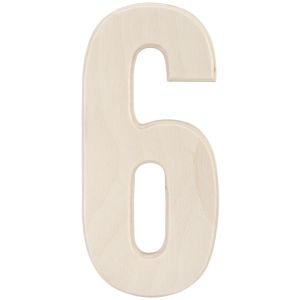 Baltic Birch University Font Letters and Numbers 5.25 inch 6