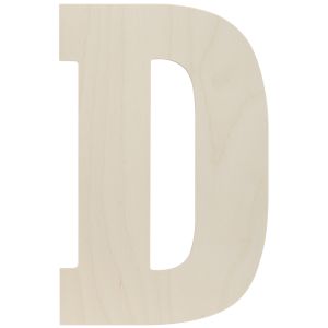 Baltic Birch Collegiate Font Letters and Numbers 13 inch D