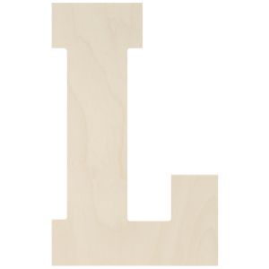 Baltic Birch Collegiate Font Letters and Numbers 13 inch L