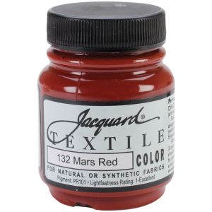 Jacquard Textile Color Fabric Paint 2.25oz-Mars Red