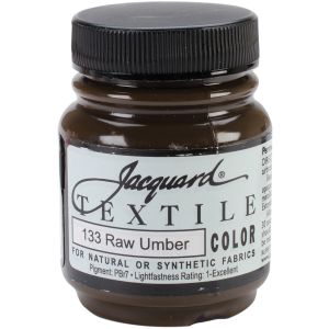 Jacquard Textile Color Fabric Paint 2.25oz-Raw Umber