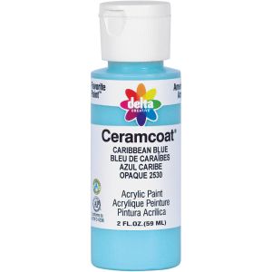 Ceramcoat Acrylic Paint 2oz Caribbean Blue Opaque