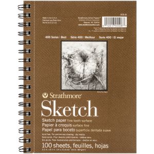 Strathmore Sketch Spiral Paper Pad 5.5 X8.5 100 Sheets