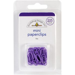 Doodlebug Mini Paperclips 25 Per Pkg Lilac
