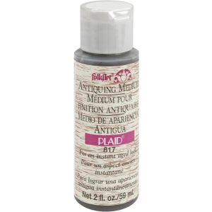 FolkArt Antiquing Medium 2oz Wooden Bucket Brown