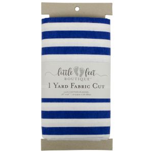 Fabric Editions Little Feet Boutique 1 Yard Precut-Sea Life - Stripe