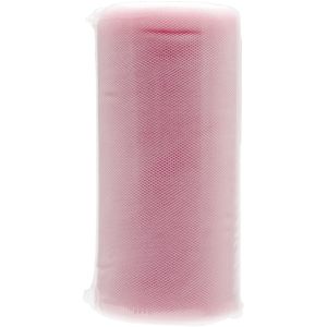 Falk Tulle 6 inch X25yd Spool Rosette Pink