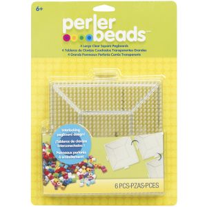 Perler Pegboards 4 Per Pkg Large Square Clear