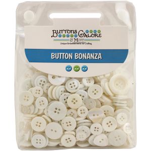 Buttons Galore Button Bonanza-White