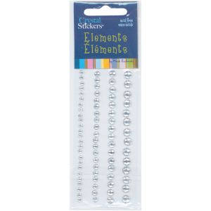 Mark Richards Crystal Stickers Elements 3-6mm Assorted 76/Pk-Round - Clear