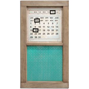 Salvaged 2 Pane Wood Window Frame 28 inch X16 inch X1.25 inch Weathered Wood