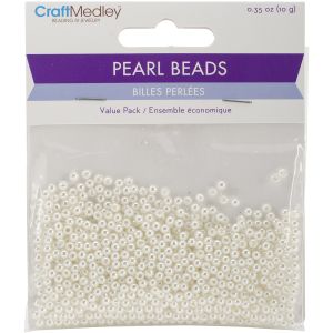 Pearl Beads Value Pack 3mm Ivory 850 Per Pkg