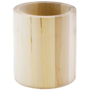 Wooden Pen and Pencil Tub 3.5 inch Round