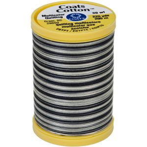 Coats Cotton Machine Quilting Thread Multicolor 225yd Zebra