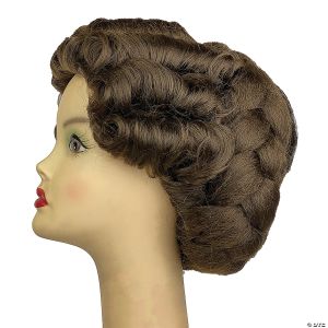 Morris 1870S VICTORIAN WIG-CHESTNUT BRWN