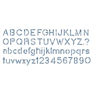 Stencil Magic Decorative Stencils Block Alphabet 5.25 inch X13 inch 
