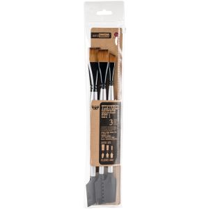 Finnabair Art Basics Double Ended Brush Set 3 Per Pkg Texture 1