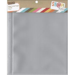 Simple Stories Snap Pocket Pages For 6 inch X8 inch Binders 10 Per Pkg 1 6 inch X8 inch Pocket