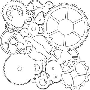 Crafter s Workshop Template 6 inch X6 inch Gears