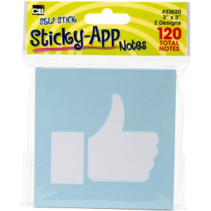 Sticky Notes 3 inch X3 inch 2 Per Pkg Apps Pastels