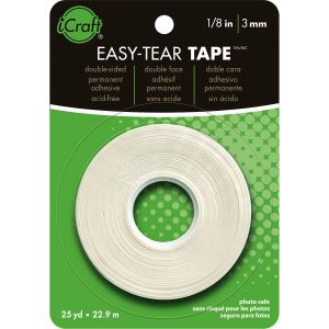 iCraft Easy Tear Tape .125 inch X25yd