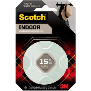 Scotch Foam Mounting Tape .5 inch X75 inch 