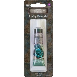 Finnabair Art Alchemy Antique Brilliance Wax .68 Fluid Ounce Lucky Emerald