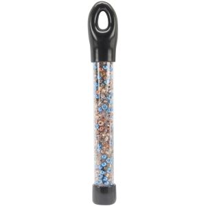 Glass Bead Tube 24g 6 Per 0 Aqua And Copper Mix