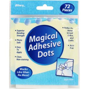 Magical Adhesive Dots .5Inch X.5Inch 72 Per Pkg
