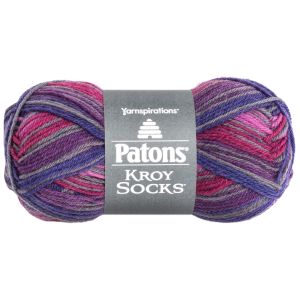 Patons Kroy Socks Yarn Purple Haze Stripes 1 pack of 1 Skein