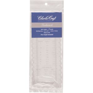 Charles Craft Lace Edged Bookmark 18 Count 3Inch X8Inch White
