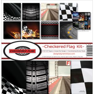 Reminisce Collection Kit 12inchesX12inchesCheckered Flag