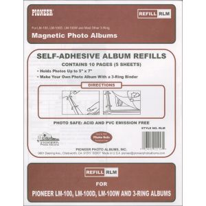 Pioneer Magnetic Photo Album Refill Pages 8.25 inch X10.5 inch 5 Per Pkg 