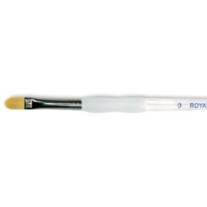 Soft-Grip Golden Taklon Filbert Brush-Size 6