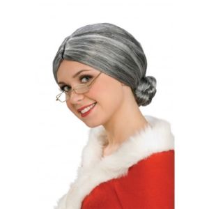 Rubies Characters Old Lady Mrs. Santa Wig One Size