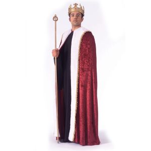 King Robe Burgundy Adult One Size